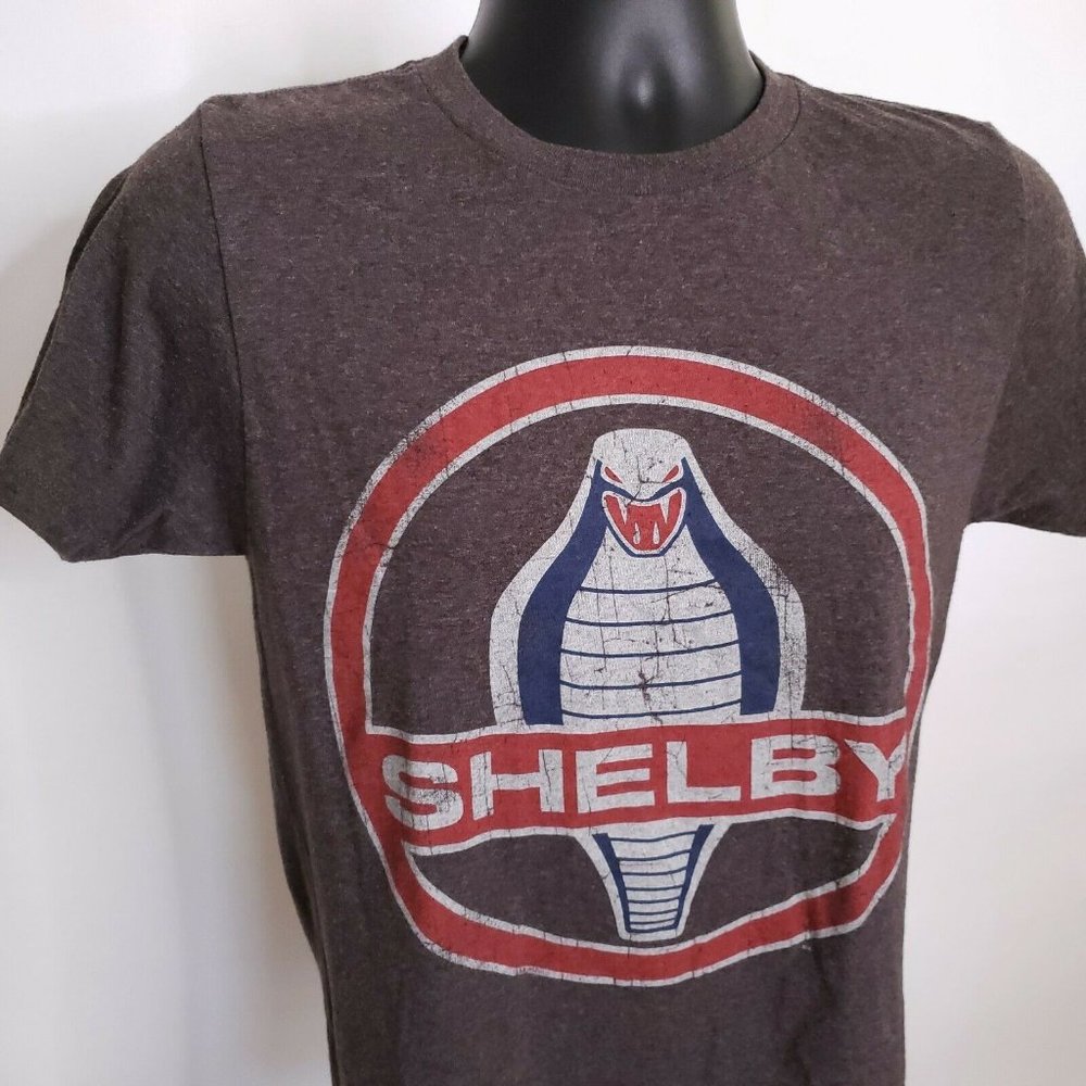 Carroll Shelby Cobra Distressed Logo T-Shirt Small